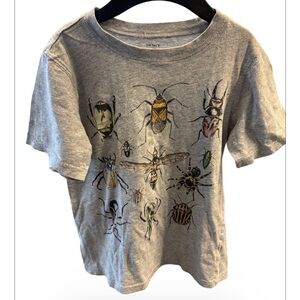 Carter's Gray T-Shirt with Colorful Insect Print